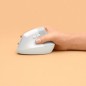 Logitech Lift Vertical Ergonomic Mouse Optisk Trådløs Hvid